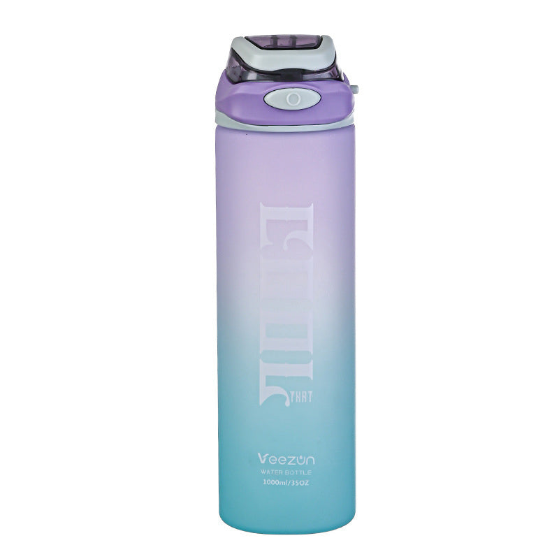 Wholesale gogosourcing 1000ML Sports Water Bottle with Leak Proof Flip Top Lid BPA Free Reusable Plastic for Gym and Outdoor with DDP shipping and customization