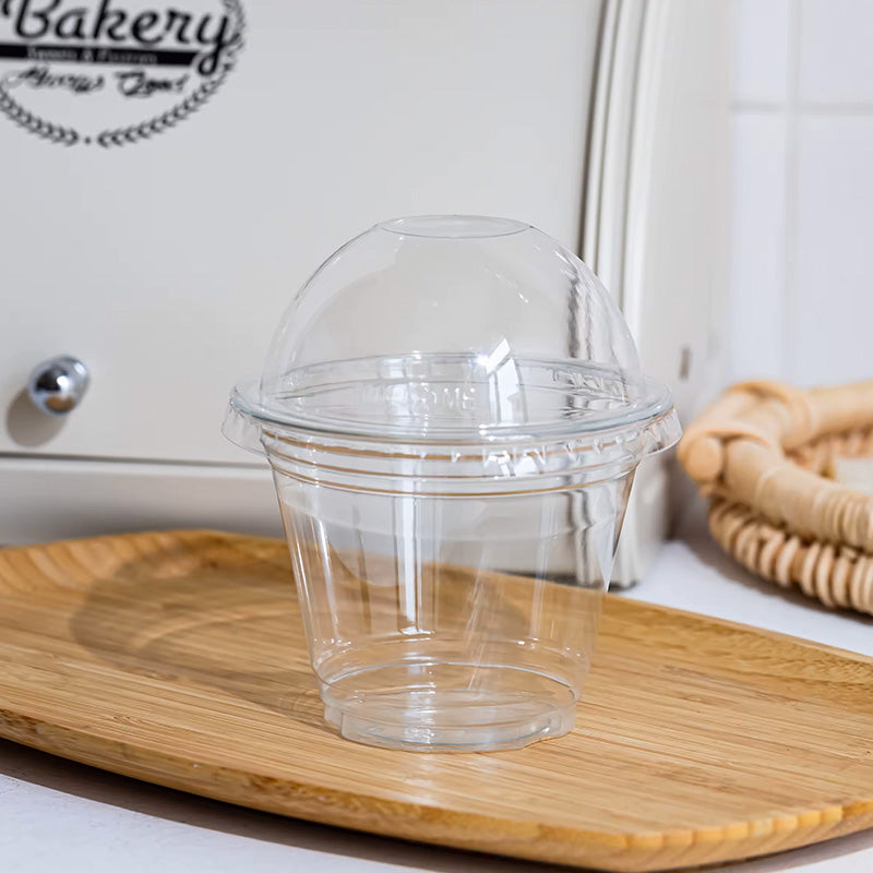 Wholesale gogosourcing 9oz Disposable PET Plastic Cup Dirty Coffee Cold Drink Transparent Anti-leak Packaging Milk Tea Cup with DDP shipping and customization