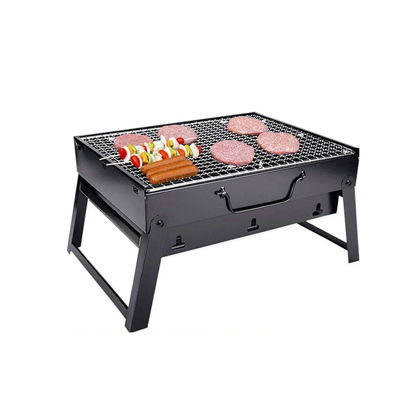 Wholesale gogosourcing 17‘’* 11.5‘’ Compact and Portable Charcoal Outdoor Bbq Grill For Home Camping, Black with DDP shipping and customization