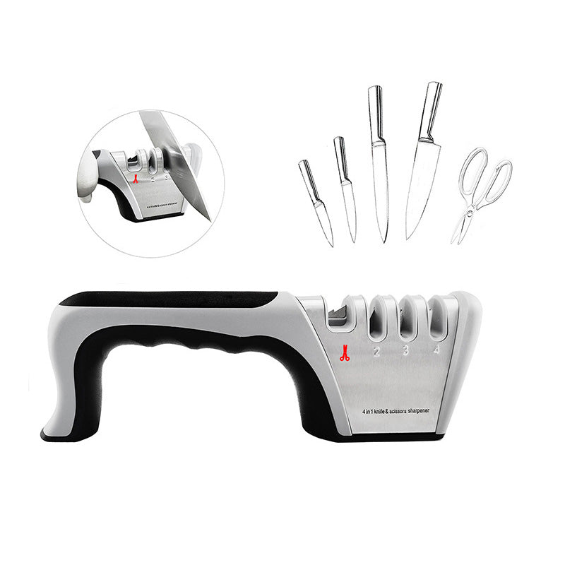 Wholesale gogosourcing Kitchen Scissors and Knife Sharpener,Upgraded 4-Stage Blade Sharpener Stone with DDP shipping and customization