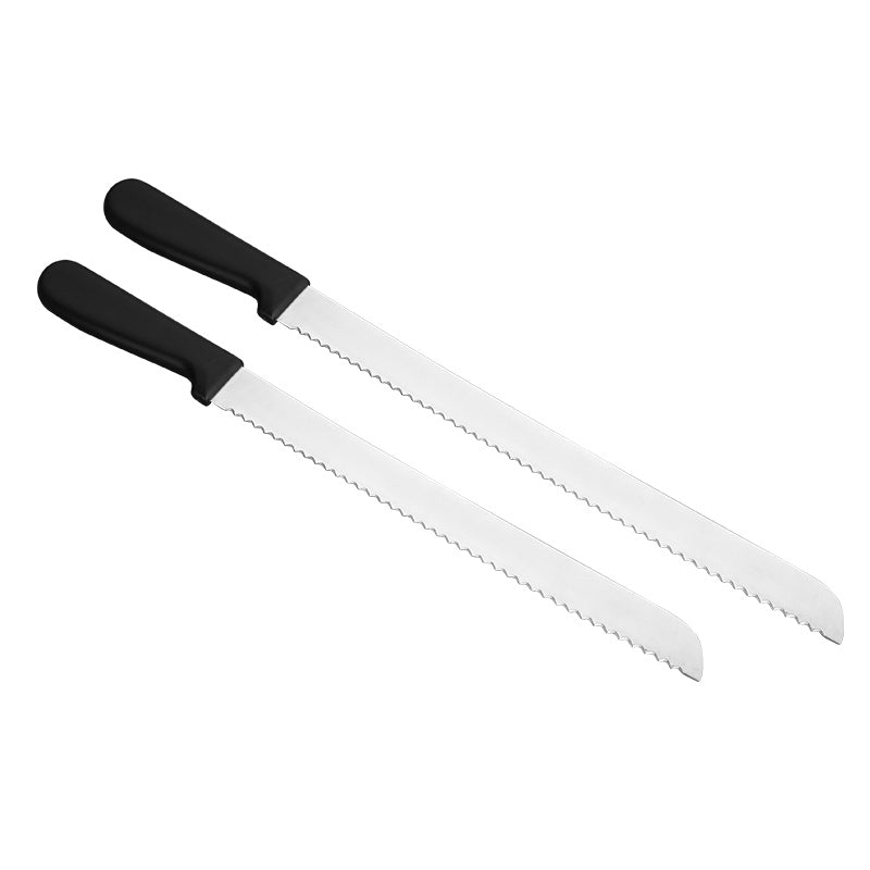 Wholesale gogosourcing Stainless Steel Serrated Bread Knife with Knife Sheath with DDP shipping and customization