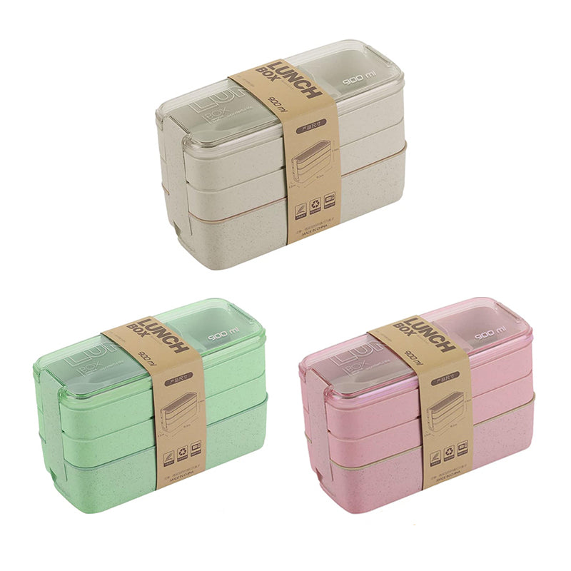 Wholesale gogosourcing BPA-free Bento Box for Adults, 3-In-1 Meal Prep Container, 900ML Japanese Lunch Box with Compartment with DDP shipping and customization