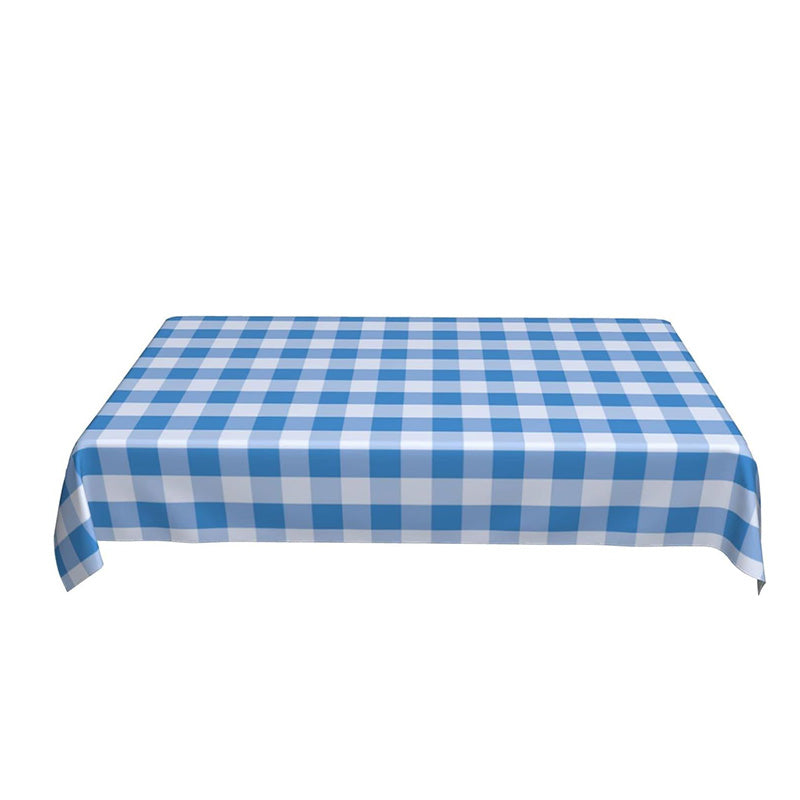 Wholesale gogosourcing 120PCS, 54x 72'' Checked Pattern EVA Tablecloth, Blue, Green, Red, Grey with DDP shipping and customization