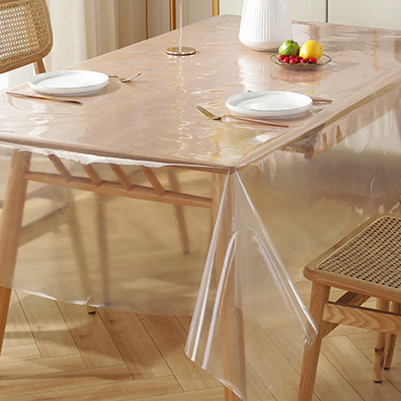 Wholesale gogosourcing Thick Clear PVC Table Cover Protector, 60x86 Inch Water Resistant Plastic Rectangular Desk Pad for Coffee Table/Writing Desk with DDP shipping and customization