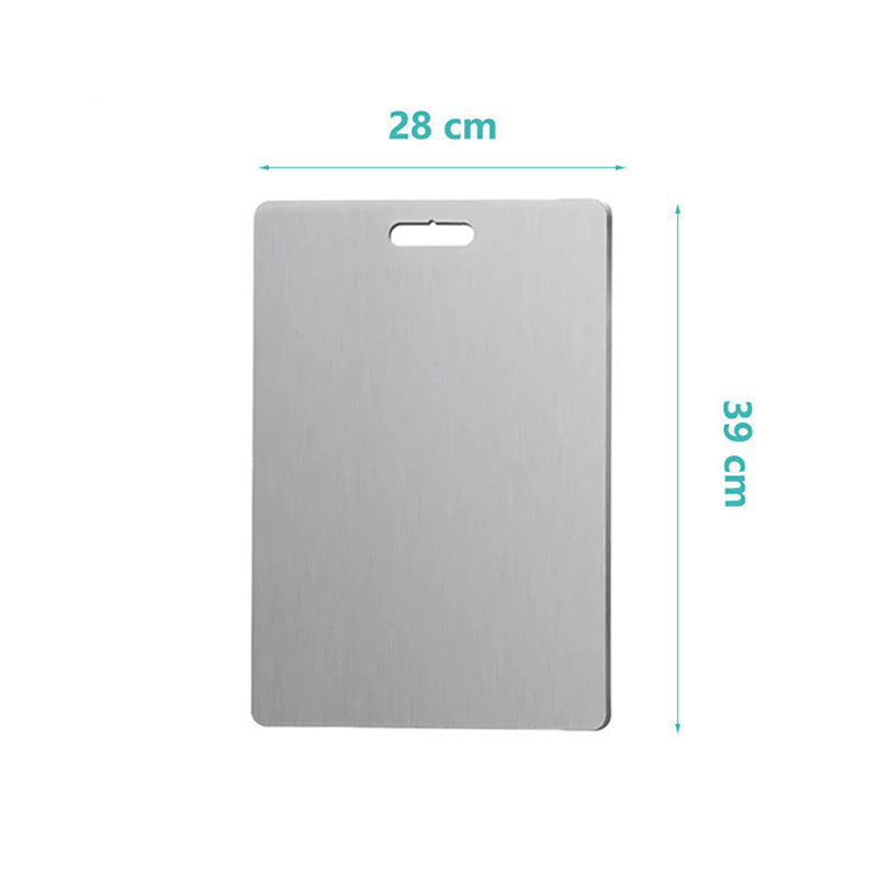 Wholesale gogosourcing 304 Stainless Steel Double-Sided Cutting Board 39*28CM with DDP shipping and customization