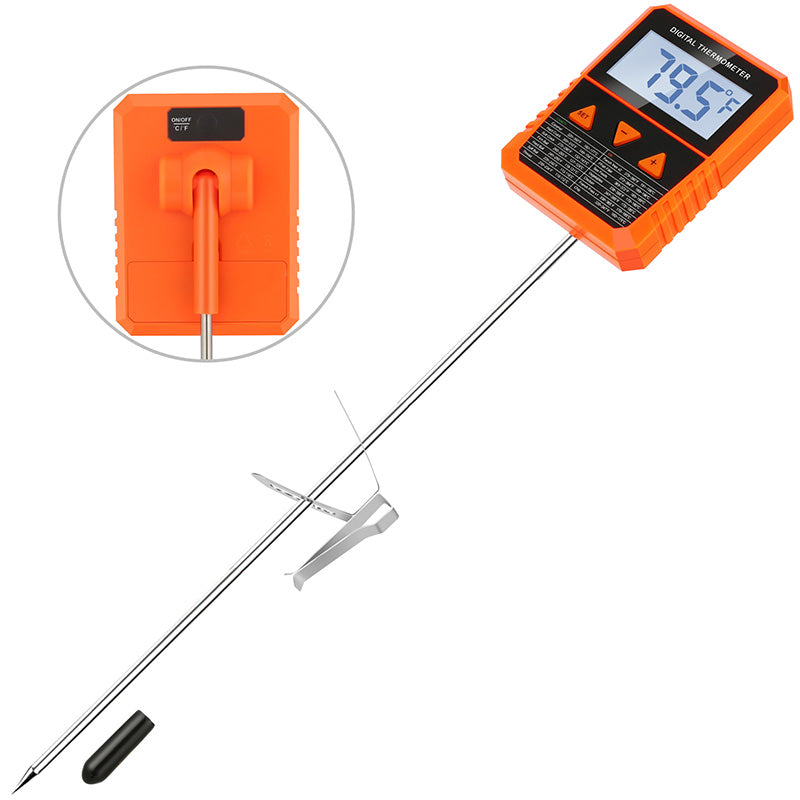 Wholesale gogosourcing Stainless Steel Candy Thermometer with Clip Food Thermometer Cooking Thermometer with DDP shipping and customization