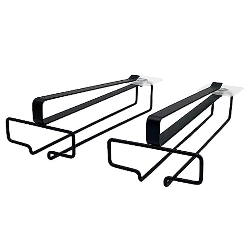 Wholesale gogosourcing Wine Glass Holder Stemware Rack Hanger Under Cabinet Wine Glass Rack Kitchen Hanging Glass Storage Rack Organizer with DDP shipping and customization