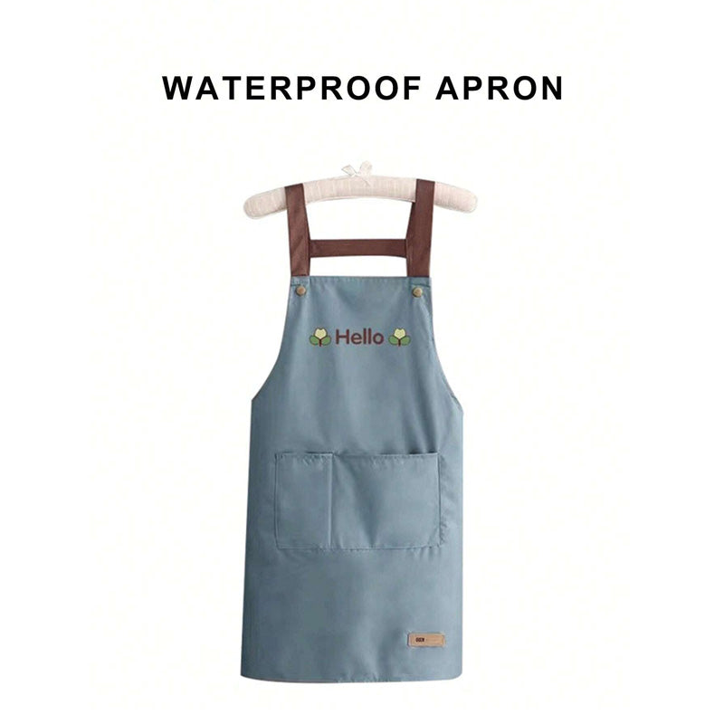 Wholesale gogosourcing Kitchen/Home Waterproof & Anti-Oil Apron, Chic & Popular Style Suitable For Catering And Wiping Hands with DDP shipping and customization
