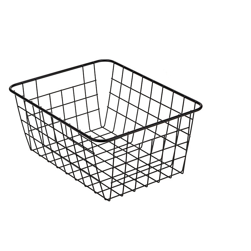 Wholesale gogosourcing 11''x 8.6‘’x 4.5‘’ Metal Wire Food Storage Organizer Bin Basket for Kitchen Cabinets, Pantry, Bathroom with DDP shipping and customization