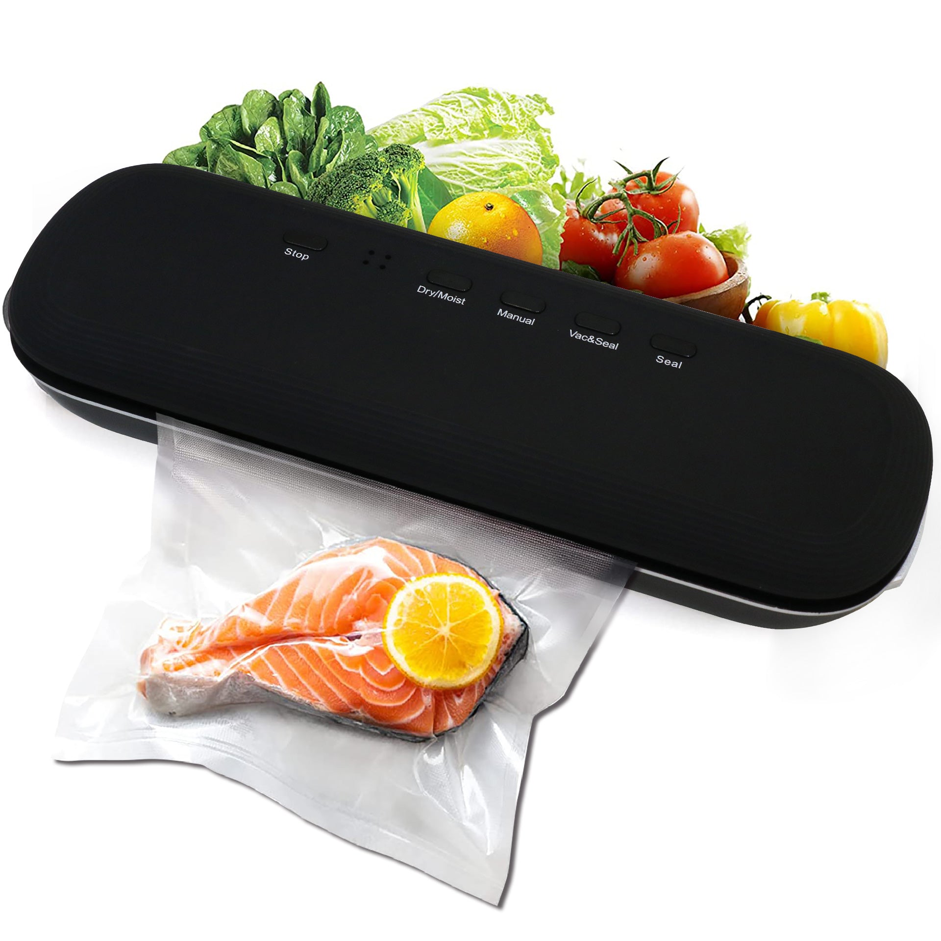 Wholesale gogosourcing Vacuum Sealer Machine, 60Kpa Food Sealer with Removable sink and Cutter with DDP shipping and customization