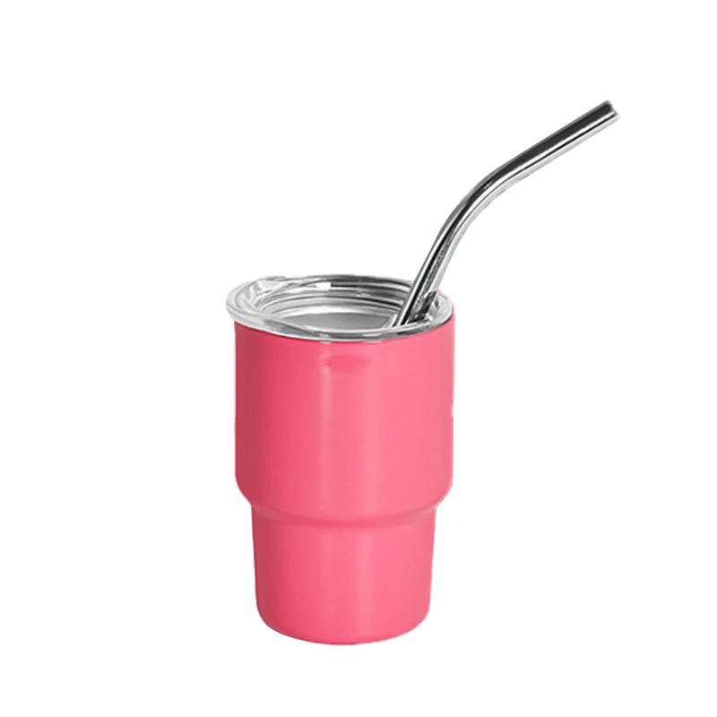 Wholesale gogosourcing 3oz Sublimation Shot Glasses Wine Tumbler with Straw, 6Pack Double Stainless Steel Wine Glass, Mini Insulated Coffee Mug Mugs For Bars, whiskey,Ice Cream, Tea with DDP shipping and customization