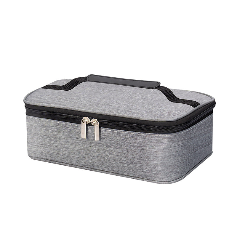 Wholesale gogosourcing Insulated Double Zipper Reusable Lunch Bag,Sturdy Soft Bag & Rectangle with DDP shipping and customization