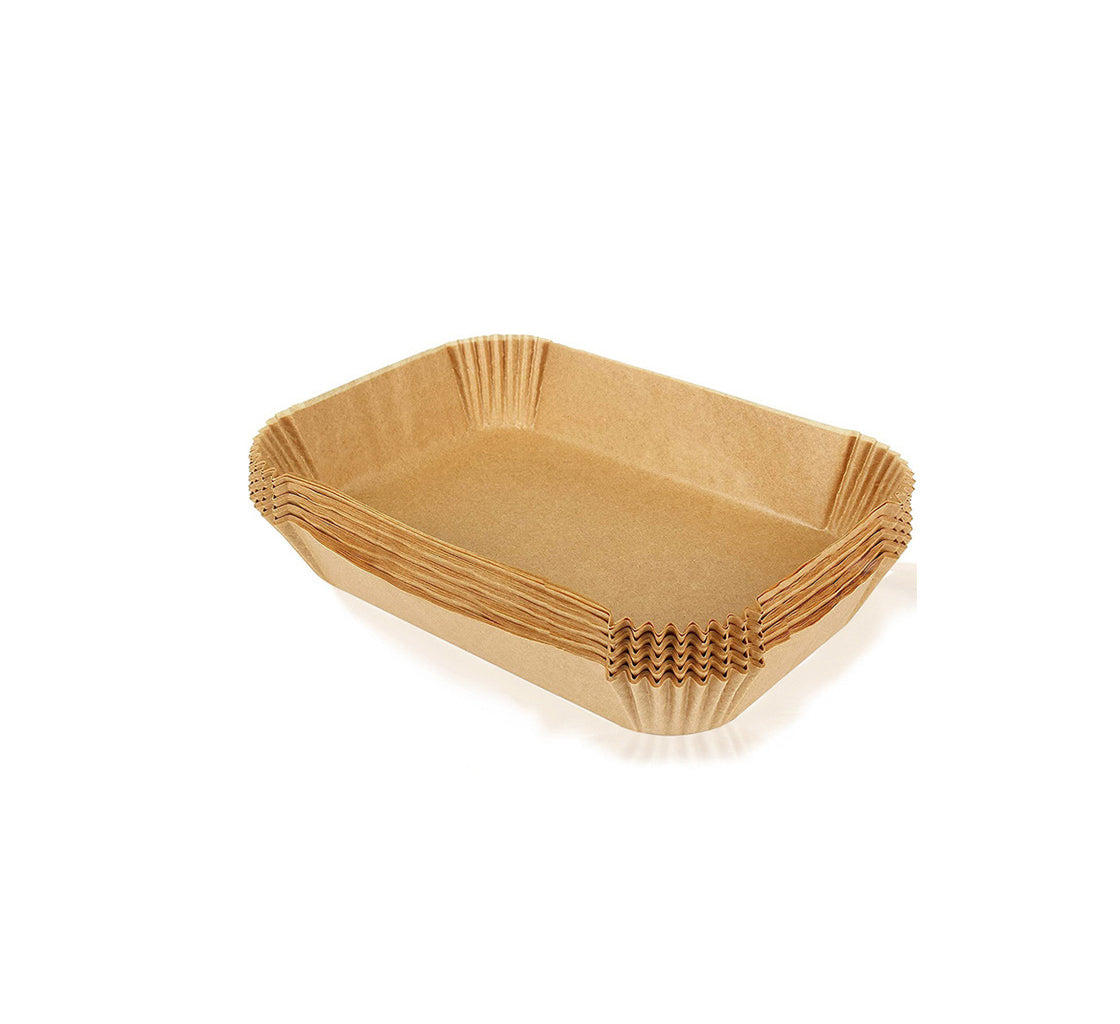 Wholesale gogosourcing Air Fryer Disposable Paper Liner Rectangular Non-Stick Oil-proof And Waterproof Baking Paper with DDP shipping and customization