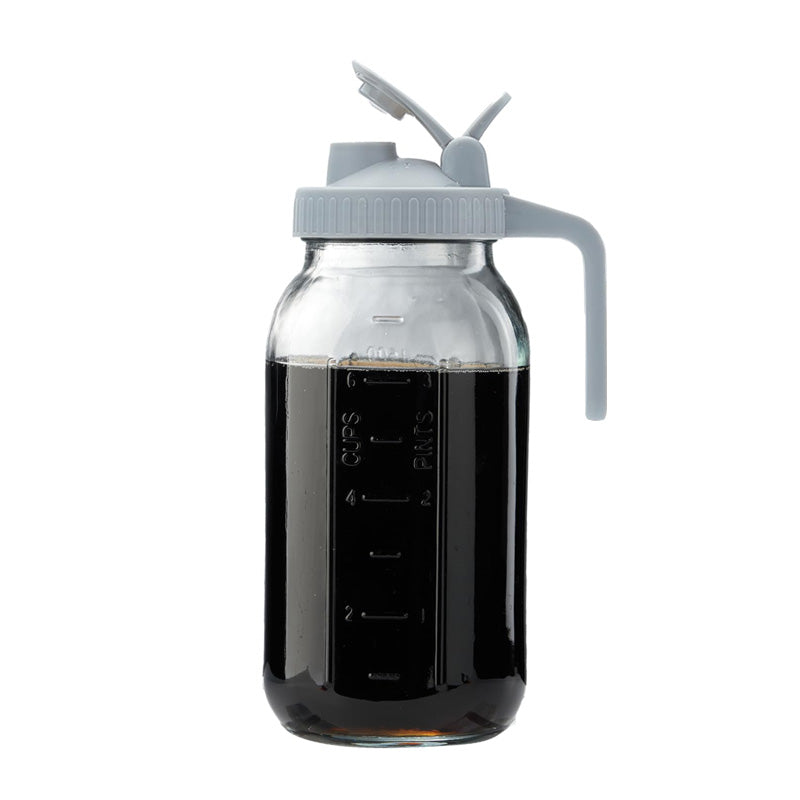 Wholesale gogosourcing 64oz Glass Pitcher with Lid Pitcher with Spout, Leak-proof Milk Container for Refrigerator, Easy to Clean Wide Mouth Water Jug, Juice, Tea, Iced Coffee, Beverage and Drinks with DDP shipping and customization
