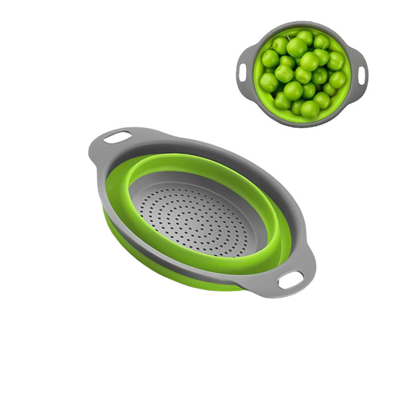 Wholesale gogosourcing Collapsible Colander - Heat Resistant Washing and Draining of Vegetables Fruits Pasta - Perfect for Kitchen and Travel Use, 11.6‘’x 9.2‘’, 9.6‘’x7.6‘’ with DDP shipping and customization