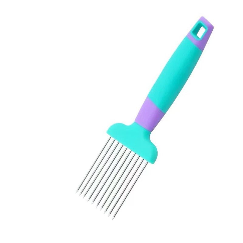 Wholesale gogosourcing Stainless Steel Onion Holder for Slicing, Food Slice Assistant Slicer with DDP shipping and customization