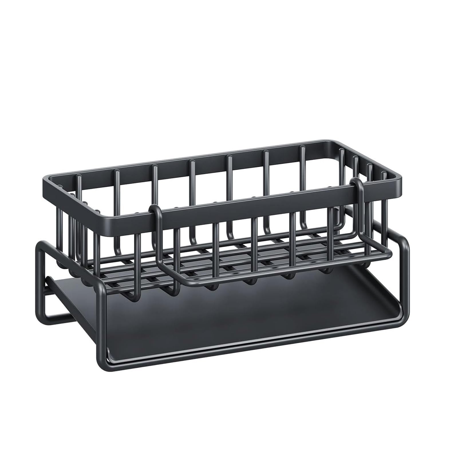 Wholesale gogosourcing Sponge Holder for Kitchen Sink: Kitchen caddy sink organizer with Rust Resistant Drain Tray,Self Drain Dish Soap Sponge Caddy for Counter with Towel Holder with DDP shipping and customization