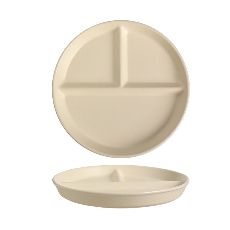 Wholesale gogosourcing Ceramic Divided Dinner Plates Porcelain Portion Control Divided Plates, Deep Serving Tray Plate Microwave and Dishwasher Safe with DDP shipping and customization