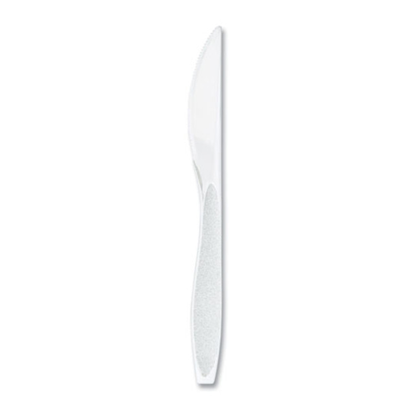 Wholesale gogosourcing Disposable 7'' White CPLA Knife with DDP shipping and customization