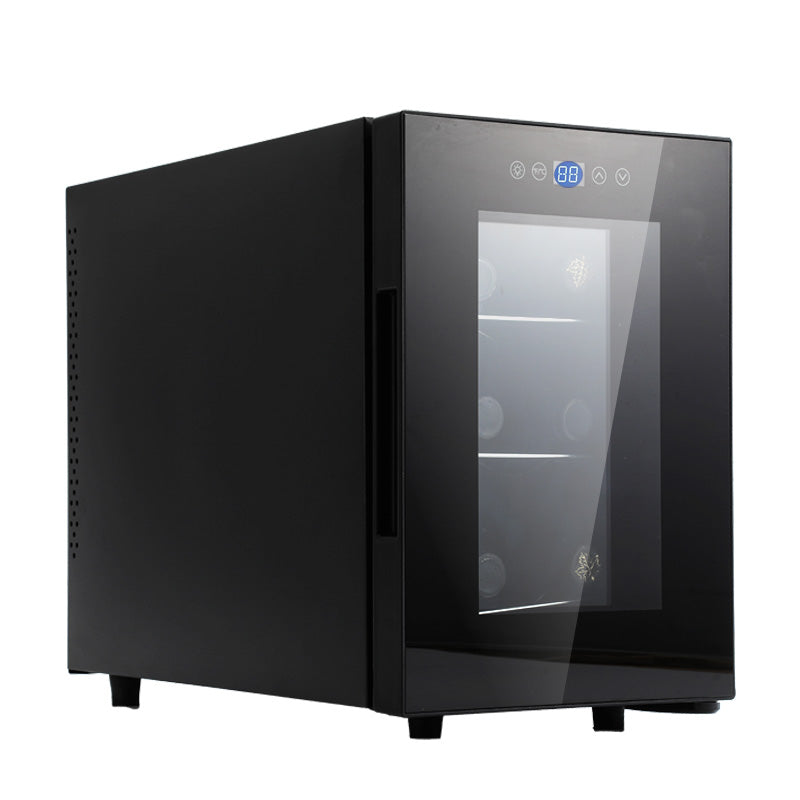 Wholesale gogosourcing 6 Bottle Thermoelectric Wine Cooler Refrigerator with Advanced Cooling Technology, Stainless Steel and Tempered Glass for home, kitchen or office storage of red wine and champagne. with DDP shipping and customization