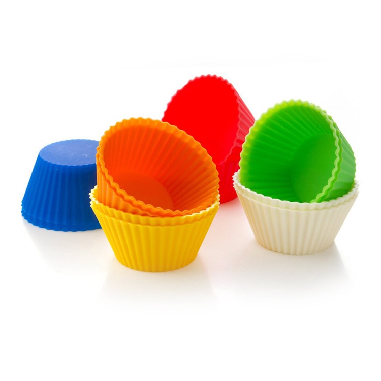 Wholesale gogosourcing High Temperature Resistant Food Grade Muffin Cup Mold Silicone Cake Baking Molds with DDP shipping and customization
