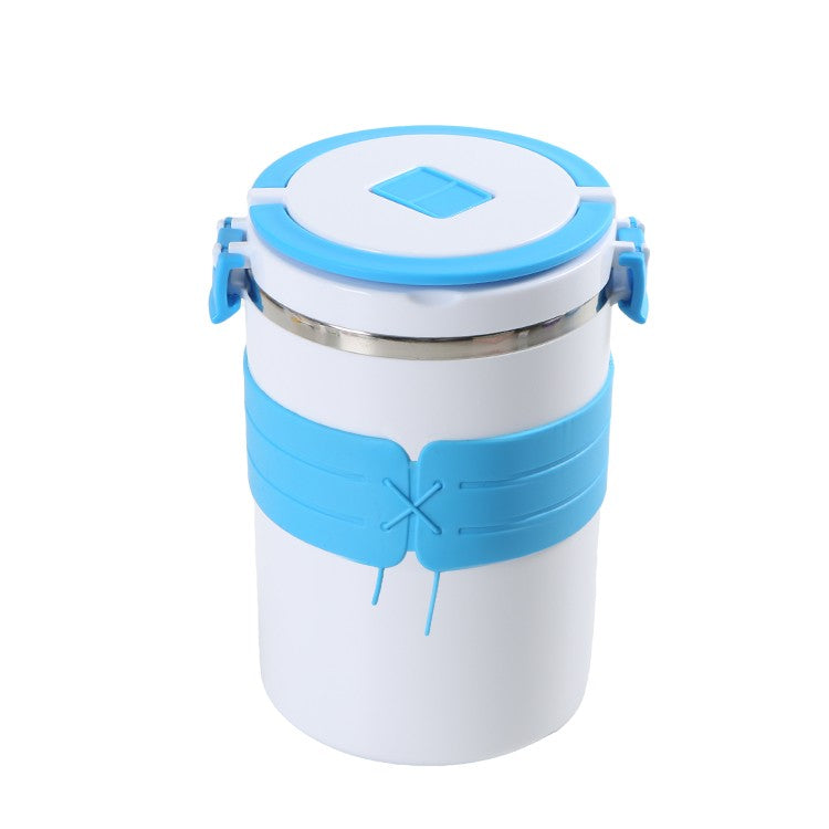 Wholesale gogosourcing 1.5L Thermal Lunch Box Stackable Hot Food Insulated Food Container Round Lunch Box Sealed Food Containers with DDP shipping and customization