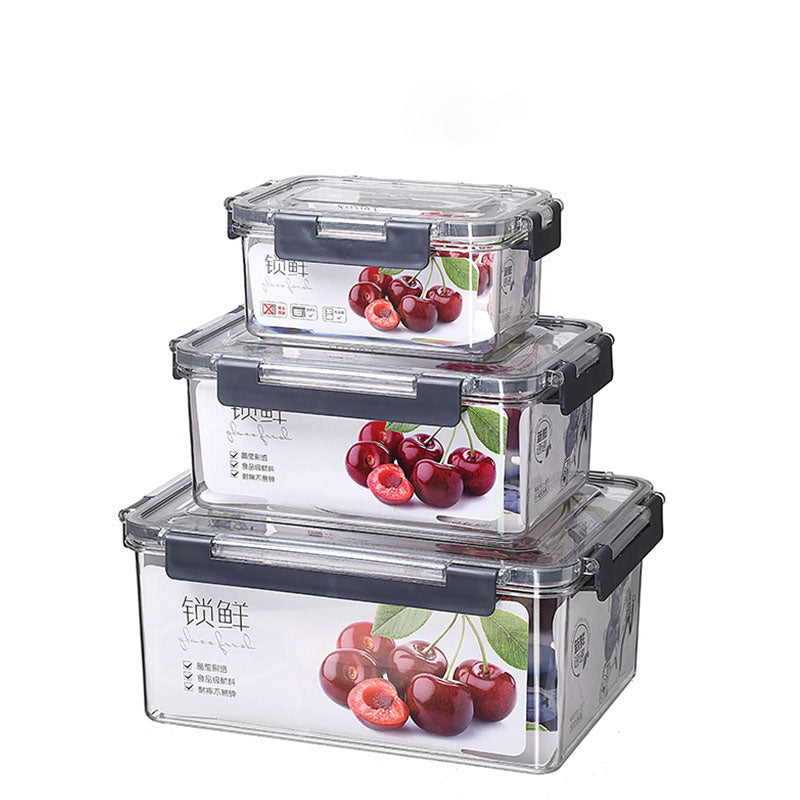 Wholesale gogosourcing 3 pcs AirtightFreezer Safe Food Storage Containers and Lids Pantry Kitchen Storage Containers,  PET Meal Prep Container for Lunch,  Storage Containers with Lids with DDP shipping and customization