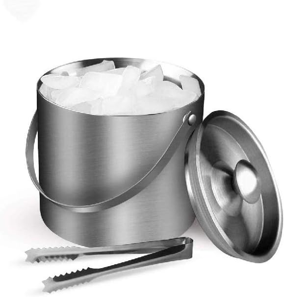 Wholesale gogosourcing Ice Bucket, Double-Wall Stainless Steel Insulated Ice Buckets With Lid and Ice Tong, Ideal for Cocktail Bar, Parties, Chilling Wine, Champagne - 3 Liter Ice Container with DDP shipping and customization