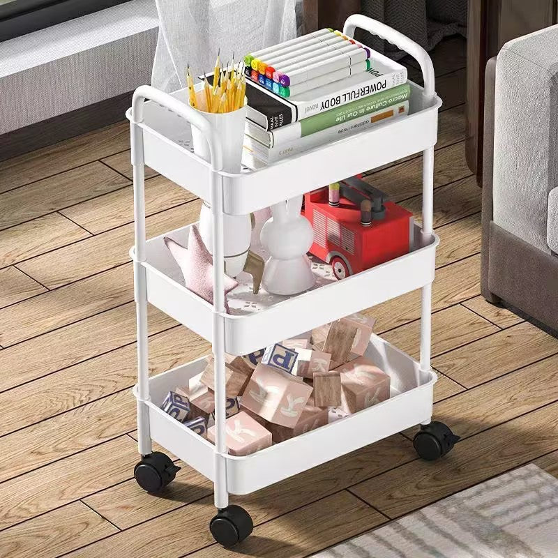 Wholesale gogosourcing 3 Tier Rolling Cart, Plastic Diaper Cart Organizer with Wheels, Roller Cart for Diapers, Baby Nursery, Kitchen, Living Room and Bedside, White with DDP shipping and customization