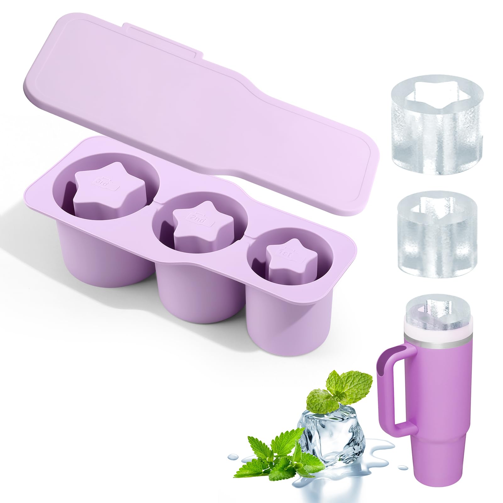 Wholesale gogosourcing Ice Cube Mold 30/40oz Ice Bar Cup Silicone Ice Cube with DDP shipping and customization