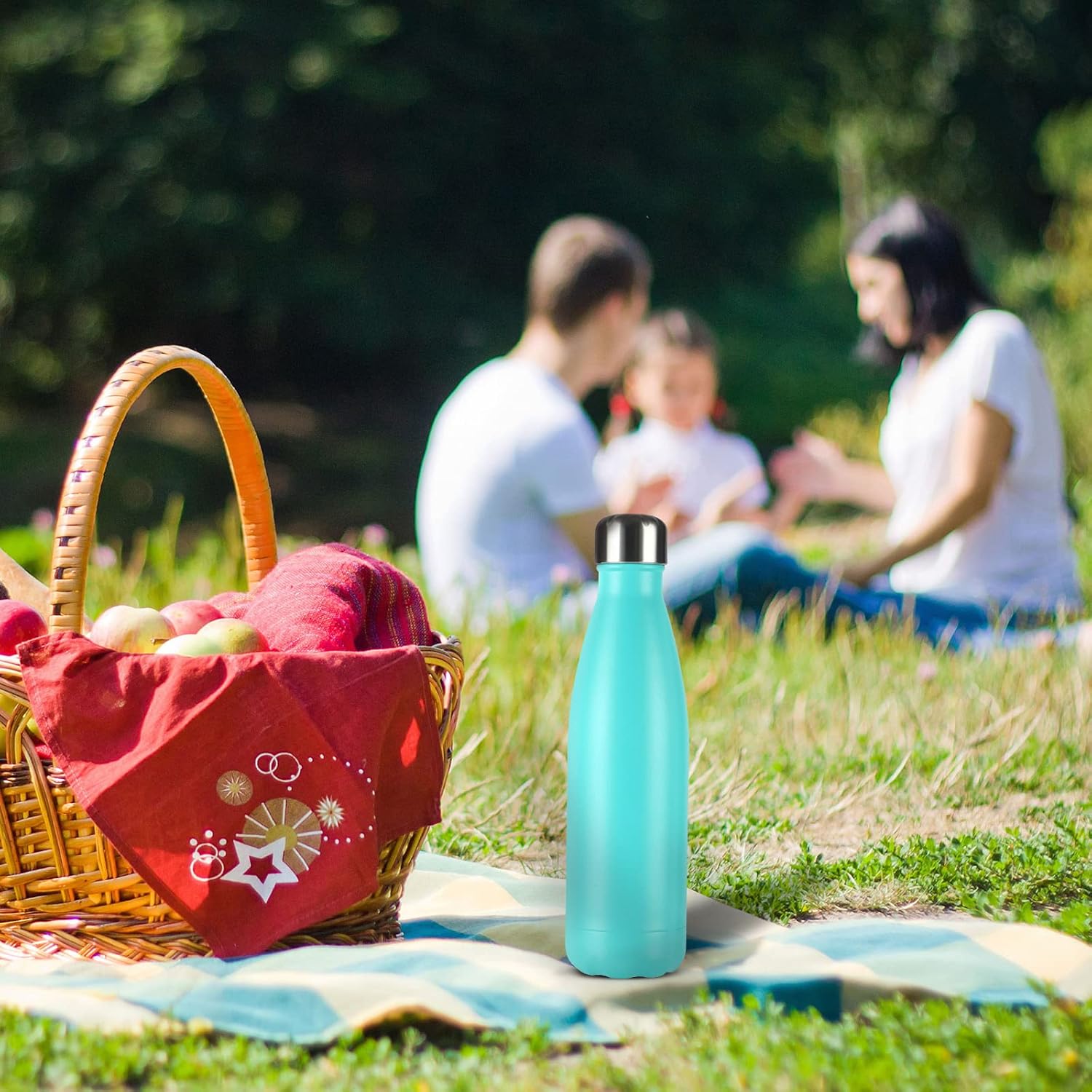 Auslaufsichere Sport-Isolierwasserflasche aus lebensmittelechtem 18/8-Edelstahl, vakuumisoliert, für Reisen 