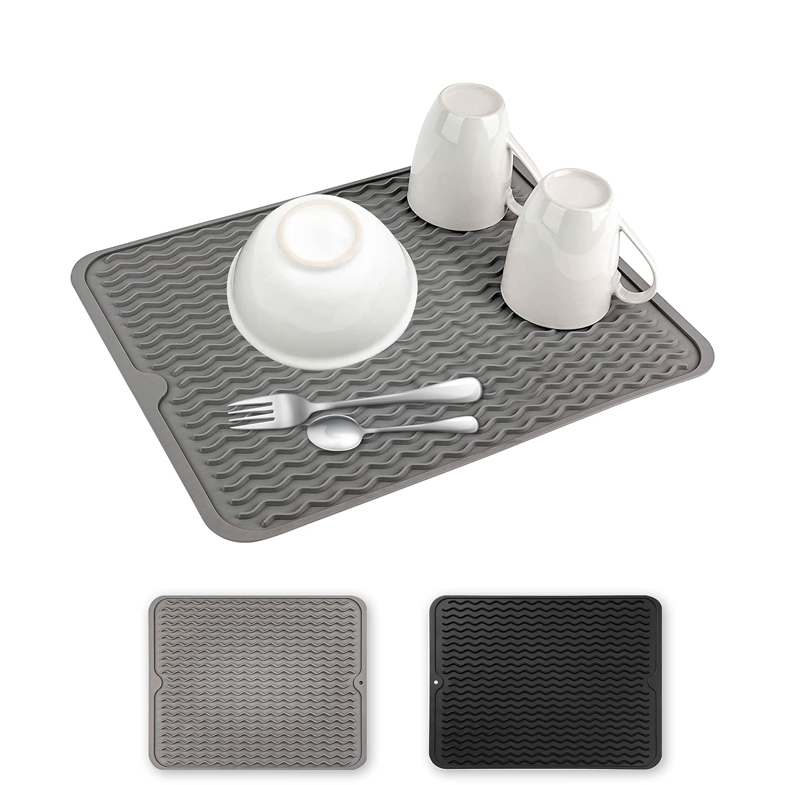 Wholesale gogosourcing Rectangular Kitchen Silicone Drainage Mat with DDP shipping and customization