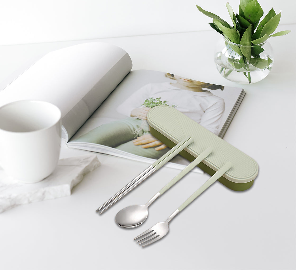 Wholesale gogosourcing Stainless Steel Travel Cutlery Box with DDP shipping and customization