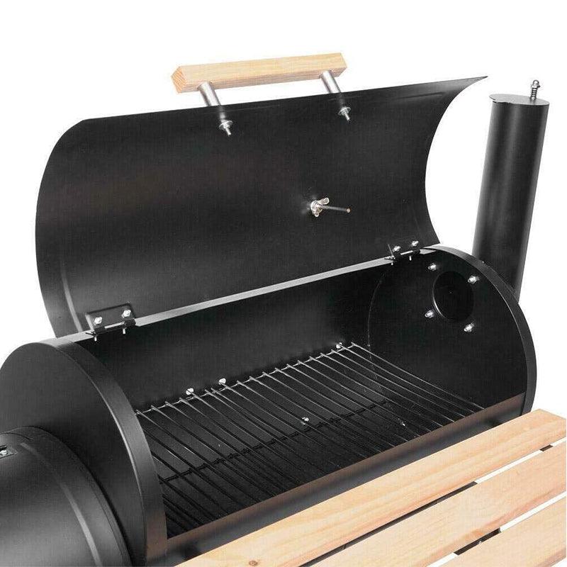 Charcoal Grill with Smoker, Outdoor Charcoal Grill with Offset Smoker, Barbecue Camping Charcoal Grills for Outdoor Backyard