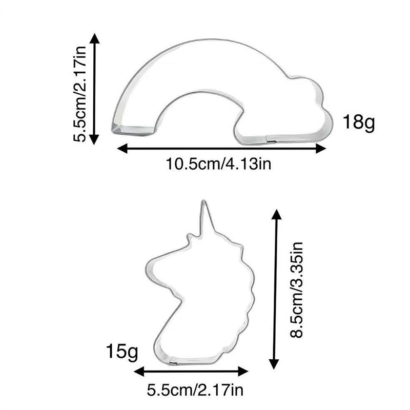 Stainless Steel Unicorn Cookie Cake Mold DIY Cake Mold