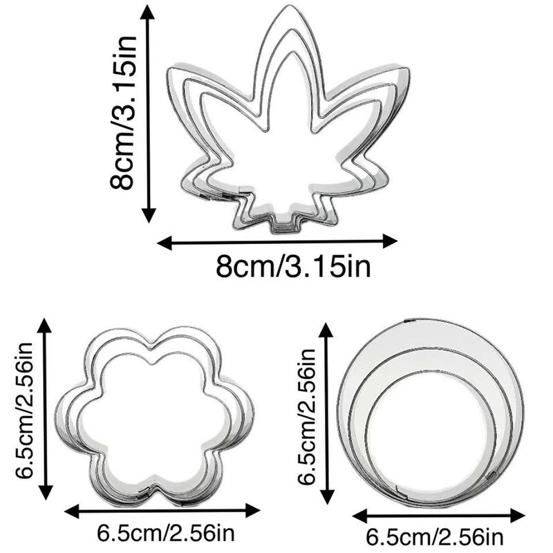 Fall Leaves Cookie Cutters 9-Pc Set Cookie Cutter- Stainless Steel Wholesale