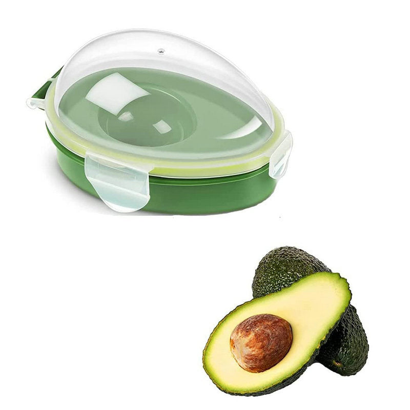 Wholesale gogosourcing Green Avocado Keeper Reusable Individual Storage Container Clear Avocado Holder Organizer with DDP shipping and customization
