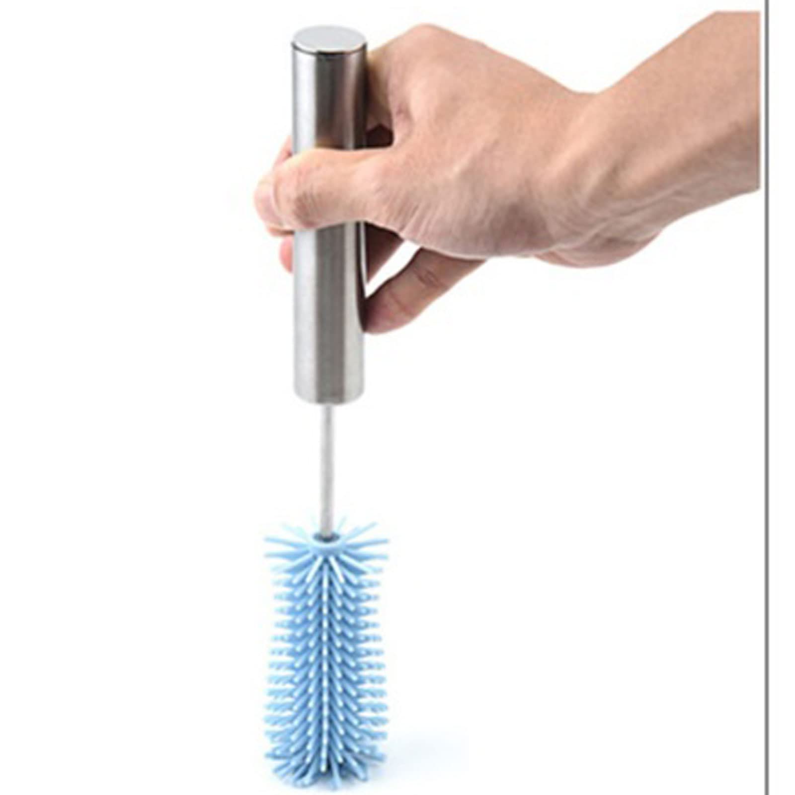 Wholesale gogosourcing Bottle Brush Long Handle Cup Cleaner Baby Bottle Cleaning Brush Soft Silicone Bristles Glassware Bottle for Household Use with DDP shipping and customization