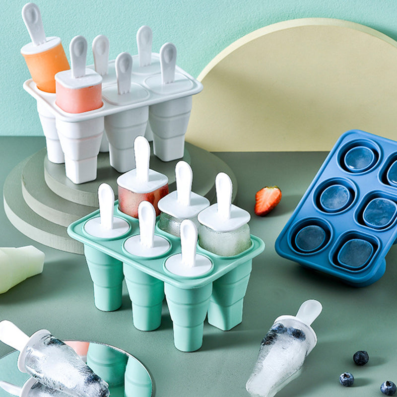 Wholesale gogosourcing Ice Cream Mold Silicone Food Grade Household Ice Lolly Popsicle Ice Cream with DDP shipping and customization