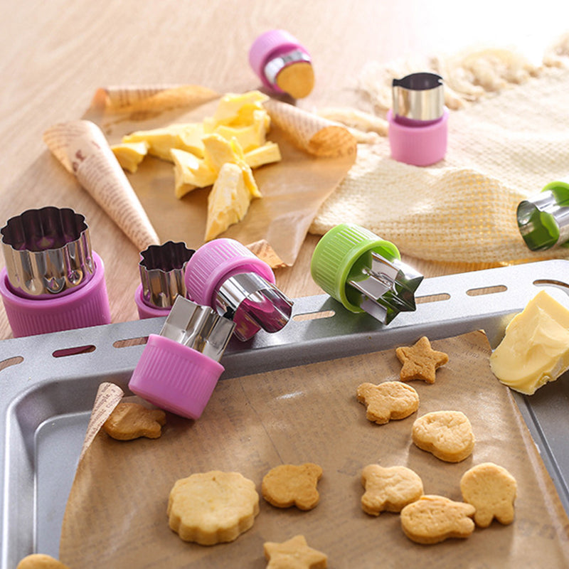 Cookie Molds Set for Baking,Food & Fruit - Durable  Baking Utensils