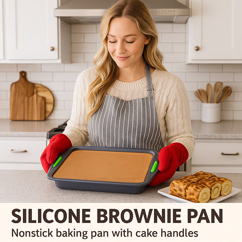 Silicone Casserole Dish Rectangular Baking Dish Commerical Bakeware Lasagna Pans for Cooking Kitchen Cake Dinner