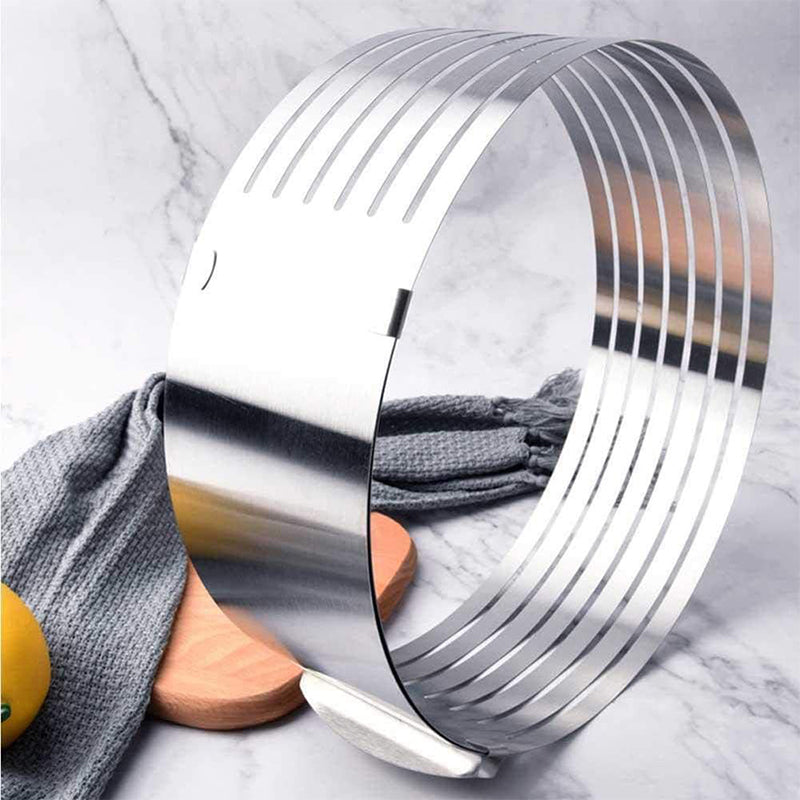 Cake Cutter, Adjustable Layers Cake Cutter, Stainless Steel Round Baking Cake Cutter Mold, Baking Tools Set for Cake Lovers