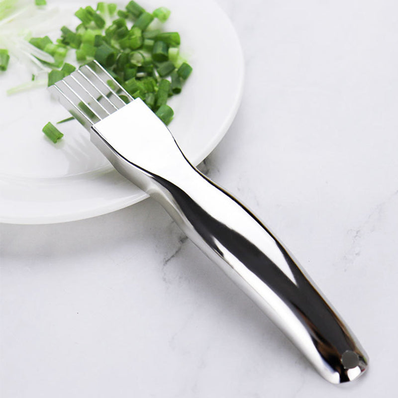 Shred SilkThe Knife, Stainless Steel Chopped Green Onion Knife, Sharp Scallion Shredding Cutter Kitchen Vegetable Cutter