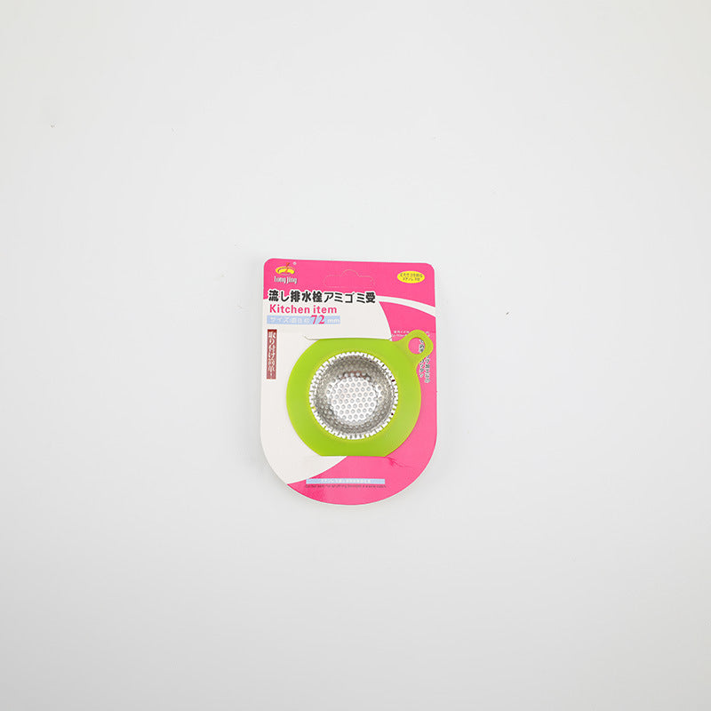 Wholesale gogosourcing 7cm Plastic Edge Stainless Steel Mesh Kitchen Bathroom Basin Drain Sink Strainer with DDP shipping and customization