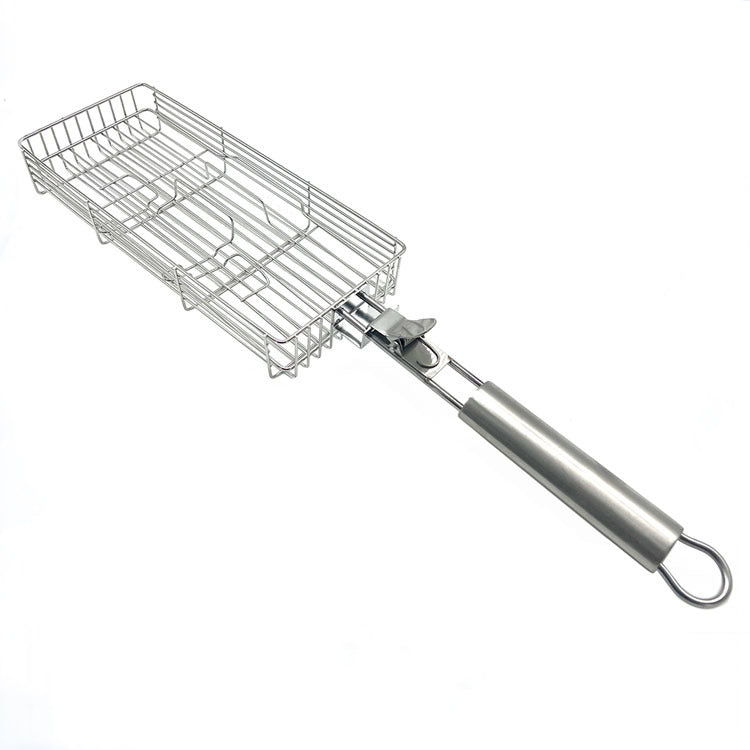 Wholesale gogosourcing BBQ Stainless Steel Grill Rack Portable Grill Basket with DDP shipping and customization