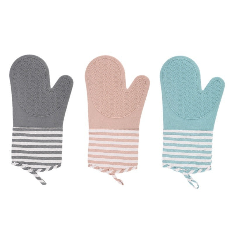 Wholesale gogosourcing Striped Insulated Oven Baking Gloves with DDP shipping and customization