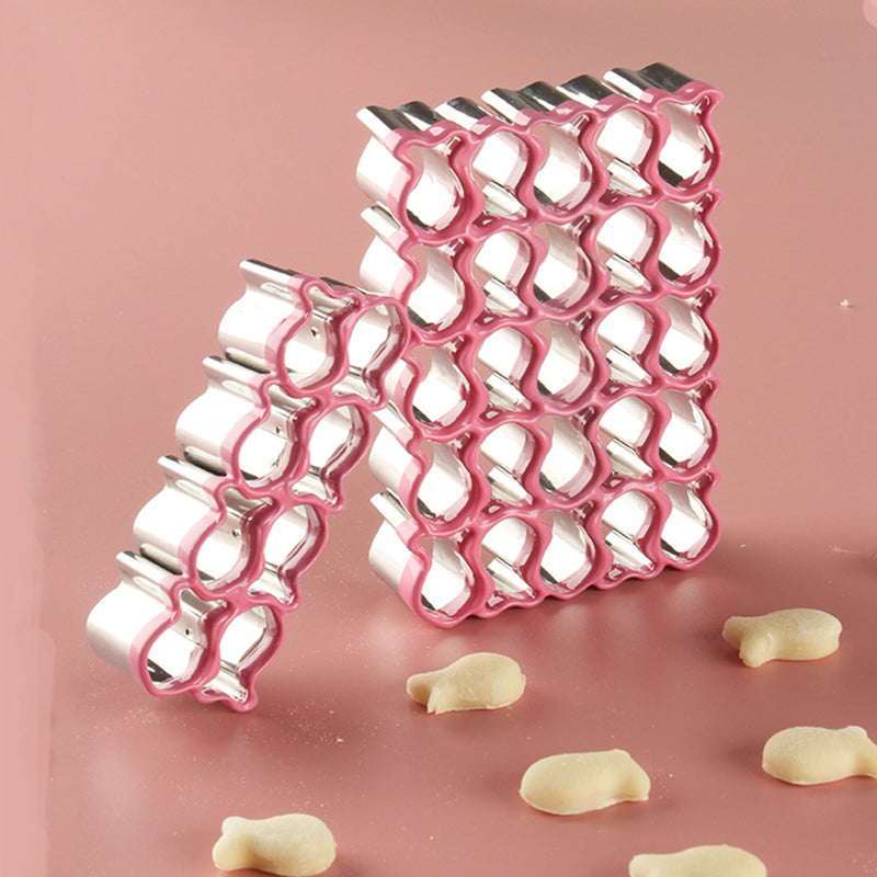 8-Piece Mini Fish Biscuit Mold Fish-Shaped Food Snack Baking Mold